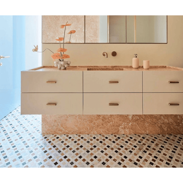 Sassari Calacatta Jolly Marble Mosaic - Stone and Tile Projects