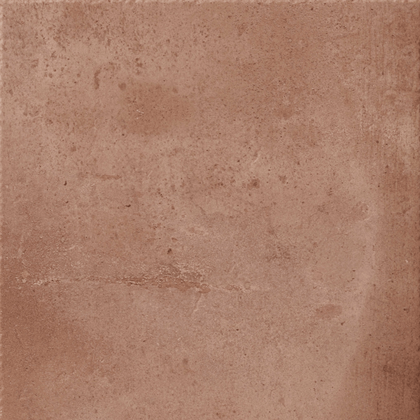 Close-up of a single Terracotta Cotto Glazed Porcelain tile with a warm, rustic red-brown tone and natural texture.