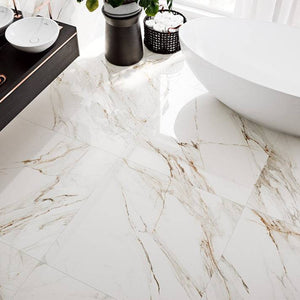 Toledo Calacatta Oro Spanish Porcelain - Stone and Tile Projects