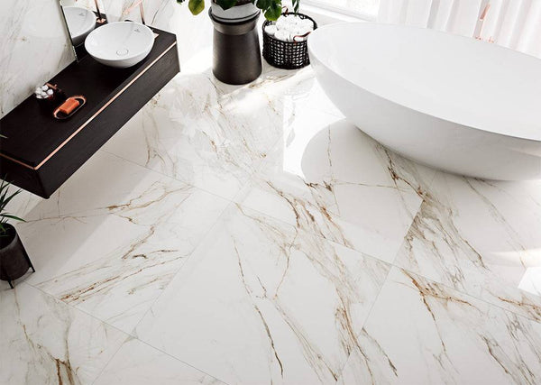 Toledo Calacatta Oro Spanish Porcelain - Stone and Tile Projects