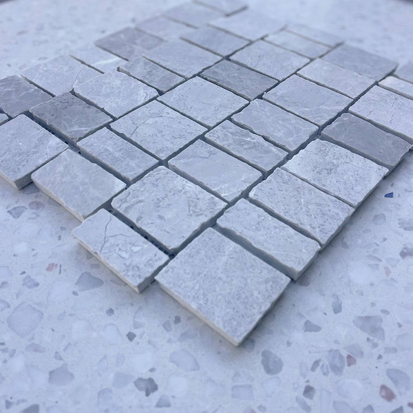Tundra Grigio Scarpa Marble Mosaic - Stone and Tile Projects