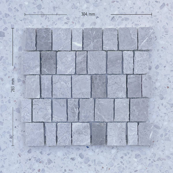Tundra Grigio Scarpa Marble Mosaic - Stone and Tile Projects