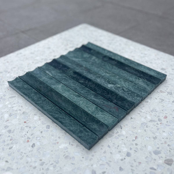 Green Forest Concave Mosaic - Stone and Tile Projects