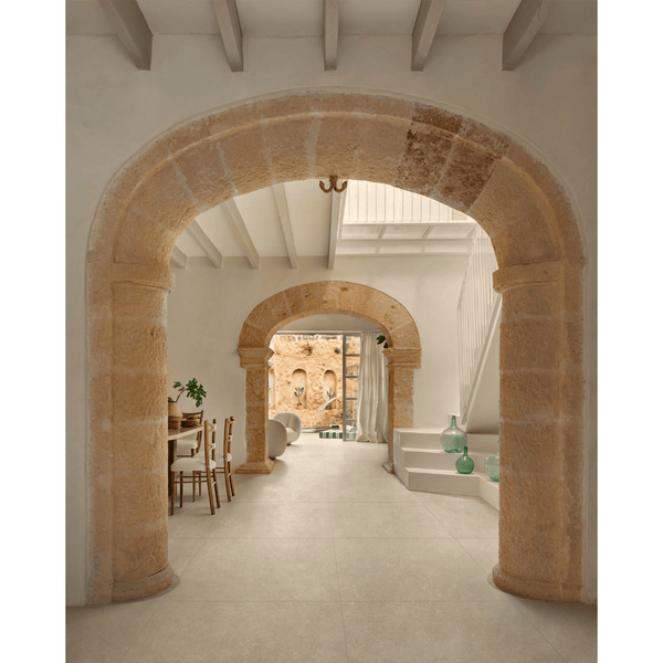 Violina Ivory Italian Porcelain - Stone and Tile Projects