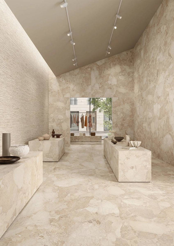 Waitaki Beige Italian Porcelain - Stone and Tile Projects
