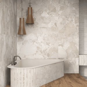 Waitaki Greige Italian Porcelain - Stone and Tile Projects