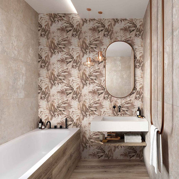 Wallpaper Pattern B Italian Porcelain - Stone and Tile Projects