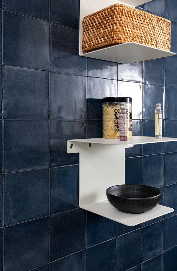 Zellige Kasbah Blue Porcelain - Stone and Tile Projects