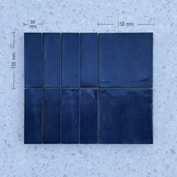 Zellige Kasbah Blue Porcelain - Stone and Tile Projects
