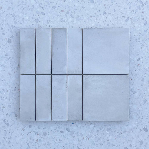 Zellige Kasbah Nude White Porcelain - Stone and Tile Projects