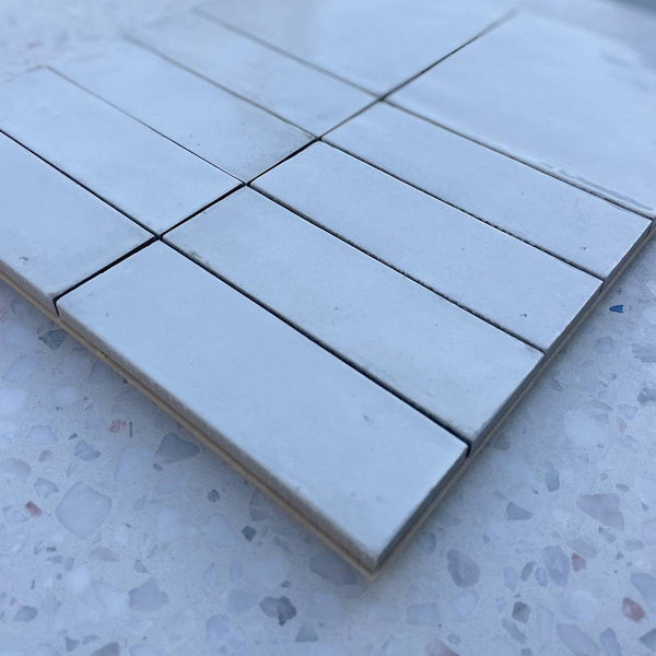 Zellige Kasbah White Porcelain - Stone and Tile Projects