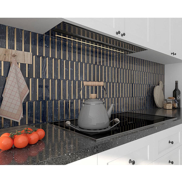 Arco Oro Jurassic Marble Mosaic - Stone and Tile Projects