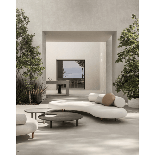 Biella Grey Concrete Italian Porcelain - Stone and Tile Projects