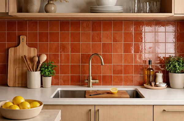 Terracotta Zellige Moroccan Porcelain 100x100 - Stone and Tile Projects