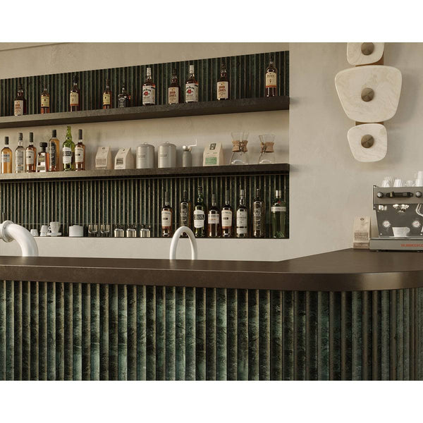 Green Forest Concave Mosaic - Stone and Tile Projects