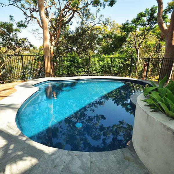 AUS 2528-C Glass Mosaic Pool Tile - Stone and Tile Projects