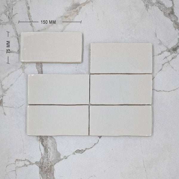 Ash Grey Moroccan Porcelain 150x75 Dimension