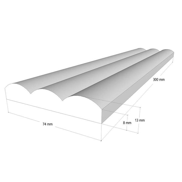 Bologna Decor Denim Convex Italian Porcelain - Stone and Tile Projects