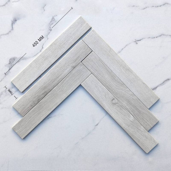 Canada Bianco Timber Look Porcelain - Stone and Tile Projects