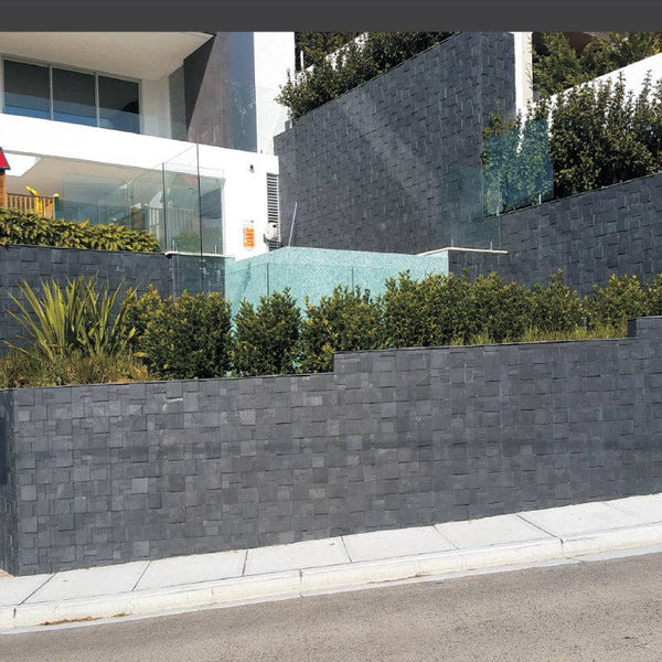 Modular Black Quartzite Cladding - Stone and Tile Projects