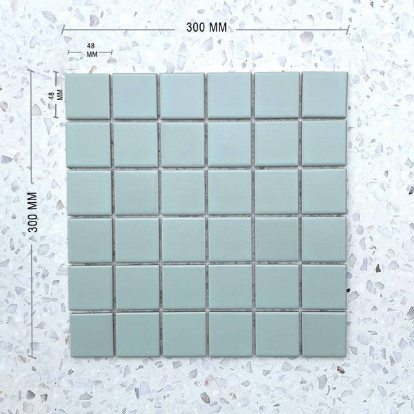 Pastel Jade Porcelain Mosaic - Stone and Tile Projects