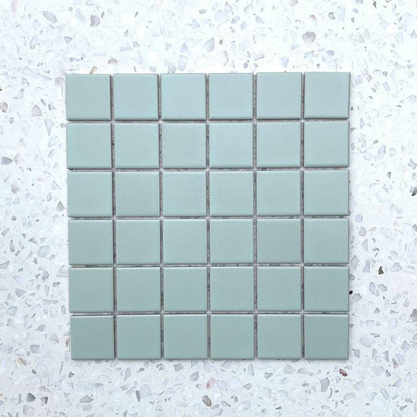 Pastel Jade Porcelain Mosaic - Stone and Tile Projects