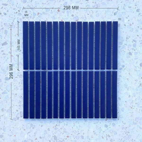 Slim Kit Kat Blue Mosaic 145x15 - Stone and Tile Projects