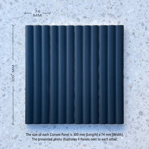 Bologna Decor Denim Convex Italian Porcelain - Stone and Tile Projects