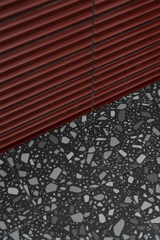 Bologna Decor Maroon Concave Italian Porcelain - Stone and Tile Projects