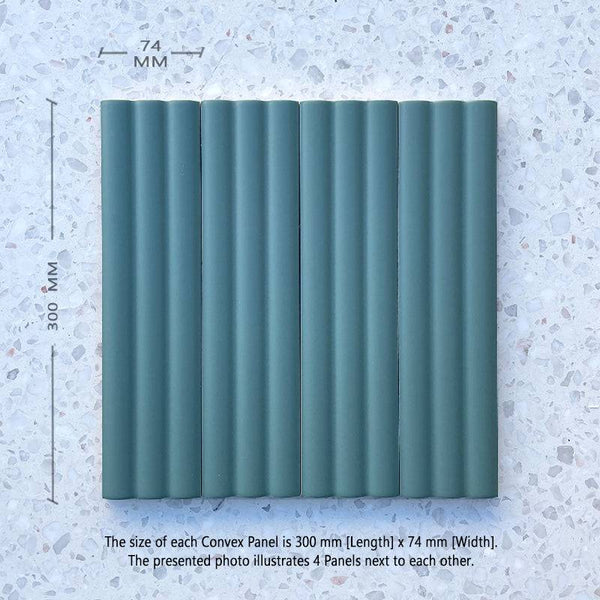 Bologna Decor Mint Convex Italian Porcelain - Stone and Tile Projects