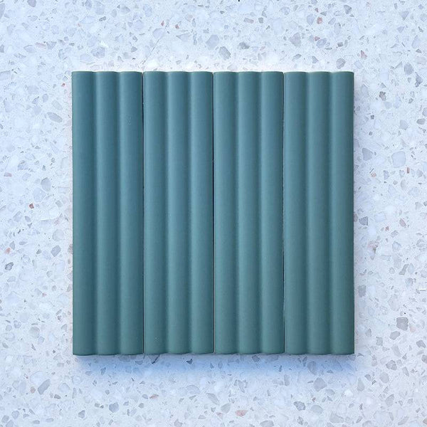 Bologna Decor Mint Convex Italian Porcelain - Stone and Tile Projects