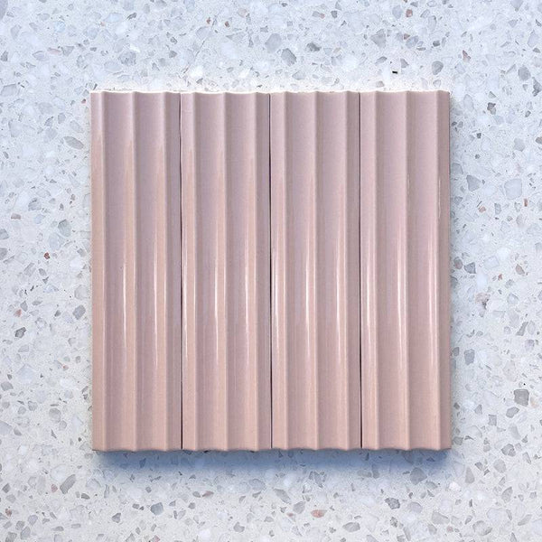 Bologna Decor Rossa Concave Italian Porcelain - Stone and Tile Projects