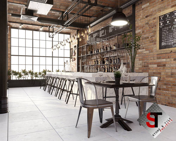 Coarse Grain White Terrazzo STP-04 - Stone and Tile Projects