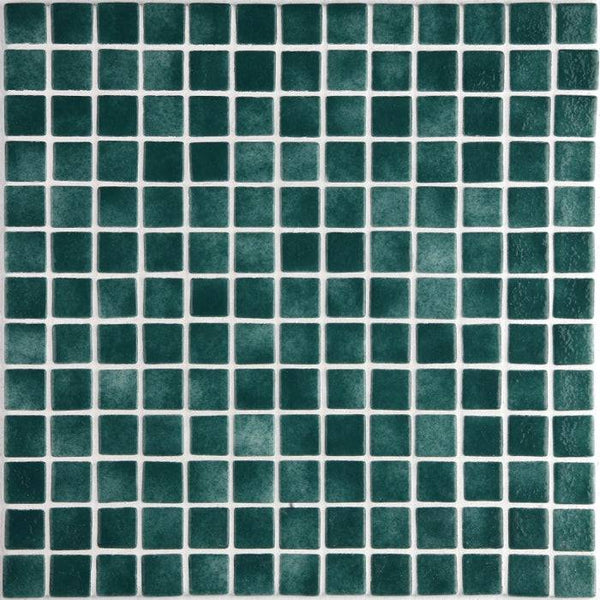 Niebla 2586-B Green Glass Mosaic Pool Tile - Stone and Tile Projects