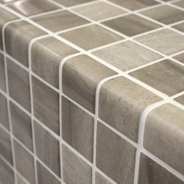 Corner Sarsen Safe Glass Mosaic Pool Tile - Stone and Tile Projects