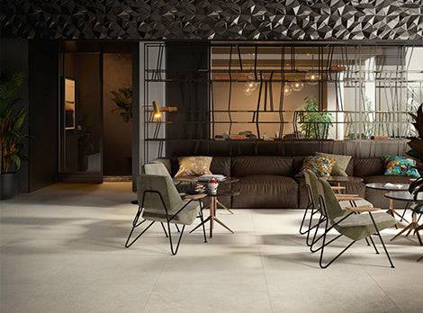 Cotto D'este Bianco Italian Porcelain - Stone and Tile Projects