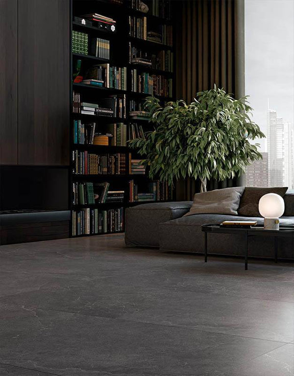 Cotto D'este Charcoal Italian Porcelain - Stone and Tile Projects