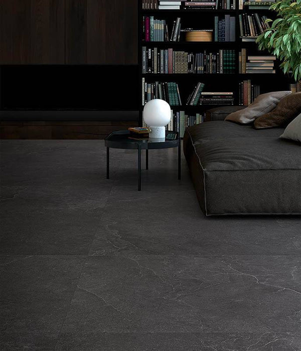 Cotto D'este Charcoal Italian Porcelain - Stone and Tile Projects