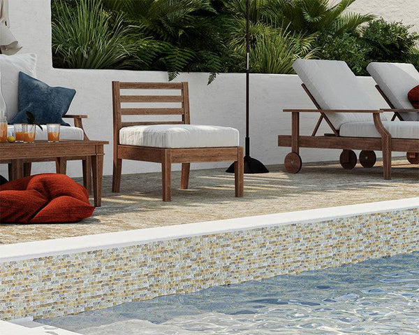 Cairo Mini Bricks Travatino Mosaic - Stone and Tile Projects
