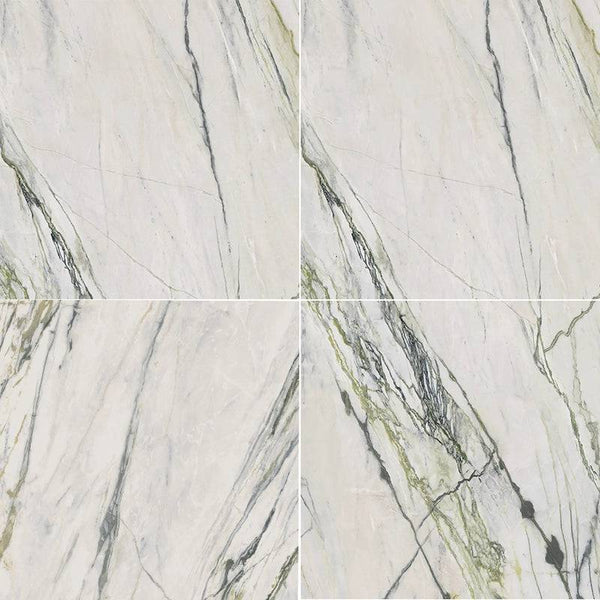 Calacatta Verde Italian Porcelain - Stone and Tile Projects