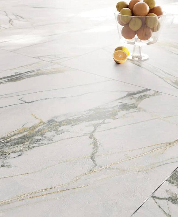 Calacatta Verde Italian Porcelain - Stone and Tile Projects