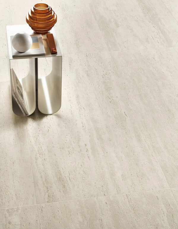 Cappella Bianco Veincut Travertine Italian Porcelain - Stone and Tile Projects