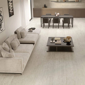 Cappella Bianco Veincut Travertine Italian Porcelain - Stone and Tile Projects
