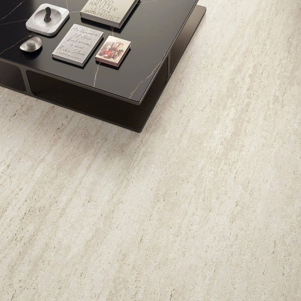 Cappella Bianco Veincut Travertine Italian Porcelain - Stone and Tile Projects