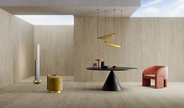 Cappella Pearl Veincut Travertine Italian Porcelain - Stone and Tile Projects