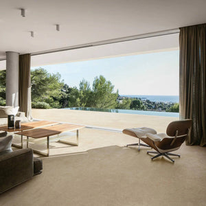 Cappella Sand Crosscut Travertine Italian Porcelain - Stone and Tile Projects