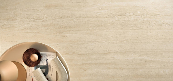 Cappella Sand Veincut Travertine Italian Porcelain - Stone and Tile Projects