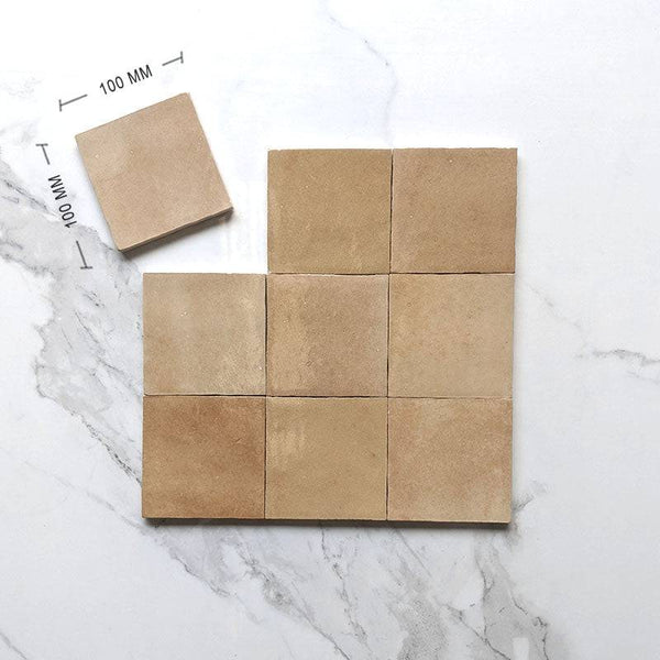 Caramel Zellige Moroccan Porcelain 100x100 - Stone and Tile Projects
