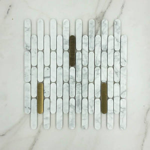 Carrara Tik Tax Plus Marble Mosaic