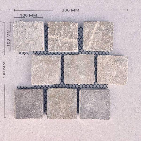 Porphyry Gold Cobblestone - Stone and Tile Projects